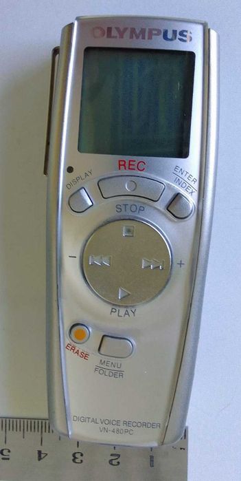Диктафони Sanyo TRC-5200 вінтаж, Olympus VN-480PC, міні аудіокасети