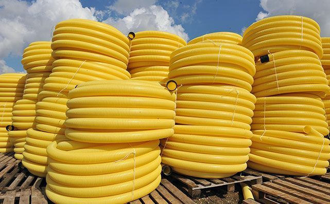 Трубы дренажные Ø 50, 100, 160, 200, 315 мм. Склад производителя