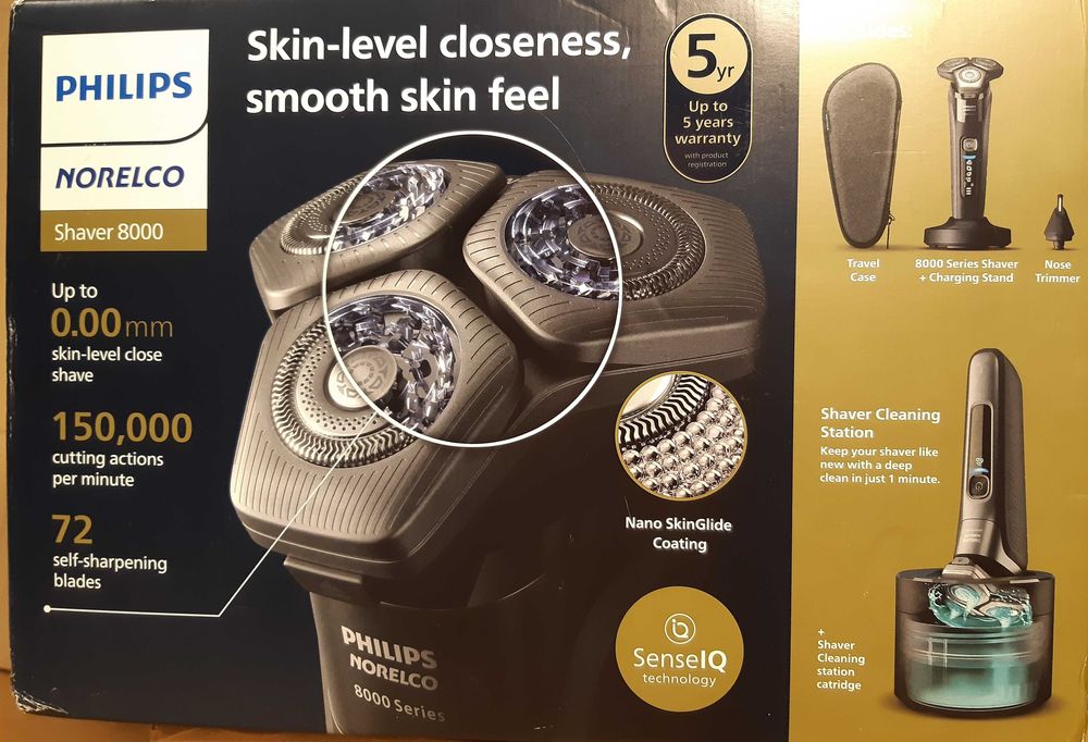 Бритва Аккумуляторная Philips Norelco 8000, Модель S8696/86,Нидерланды