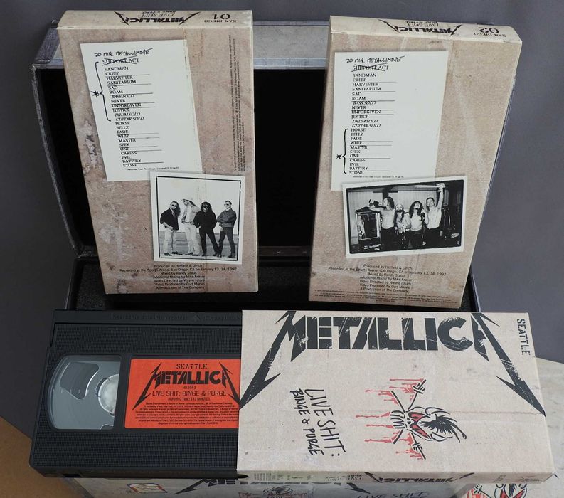 Metallica Live Shit: Binge & Purge 1993 Box коллекционный 3CD 3VHS M