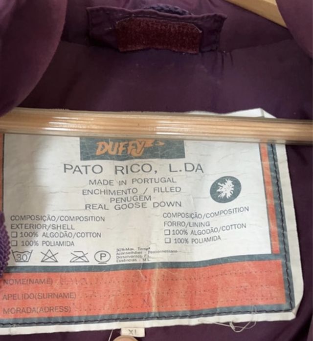 Casaco de penas Duffy