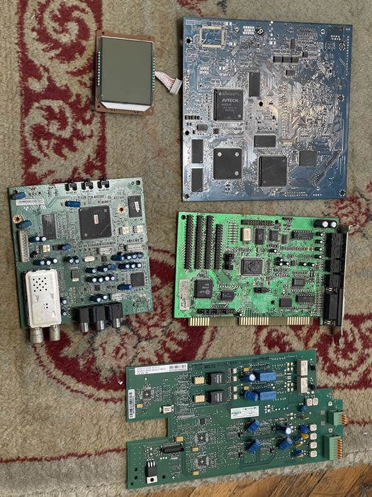 Комплект плат: Ретро звукова карта ISA ESS, плата АТС Siemens, АОН, DVR