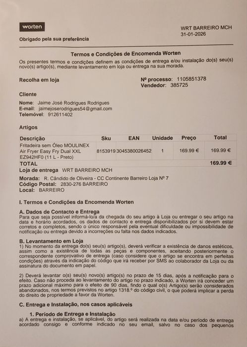 Vendo Fritadeira sem Óleo  Moulinex  Air Fryer