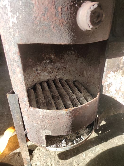 Буржуйка из газового балона