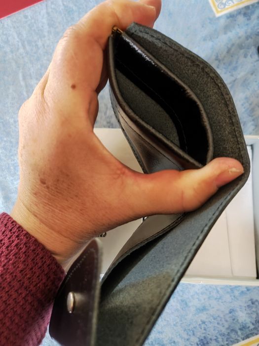 Carteira em pele homem