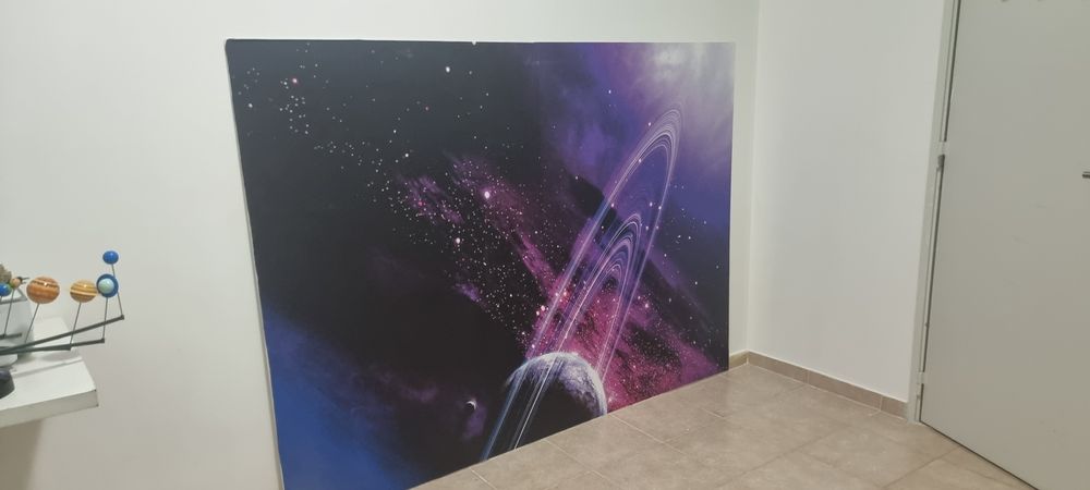 Painel em vinil tema planetas