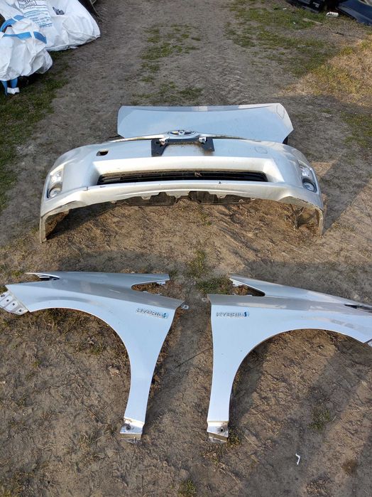 TOYOTA PRIUS III 09-11 zderzak przód MASKA BŁOTNIKI kolor 1F7