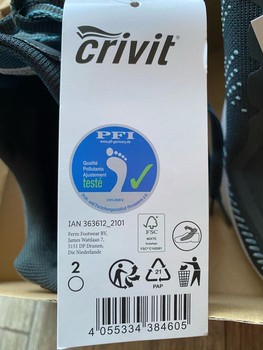 Кросівки чоловічі Crivit розмір: 43