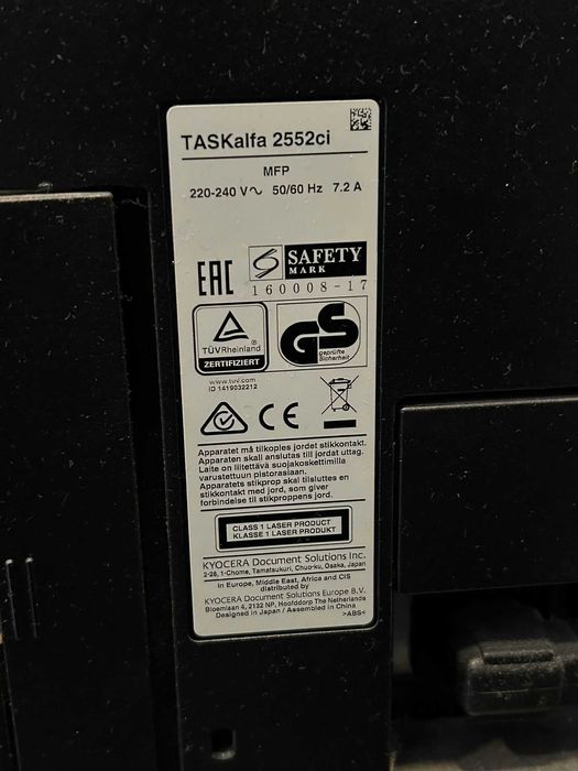 Impressora Kyocera TASKalfa 2552ci Multifunções Laser a Cores