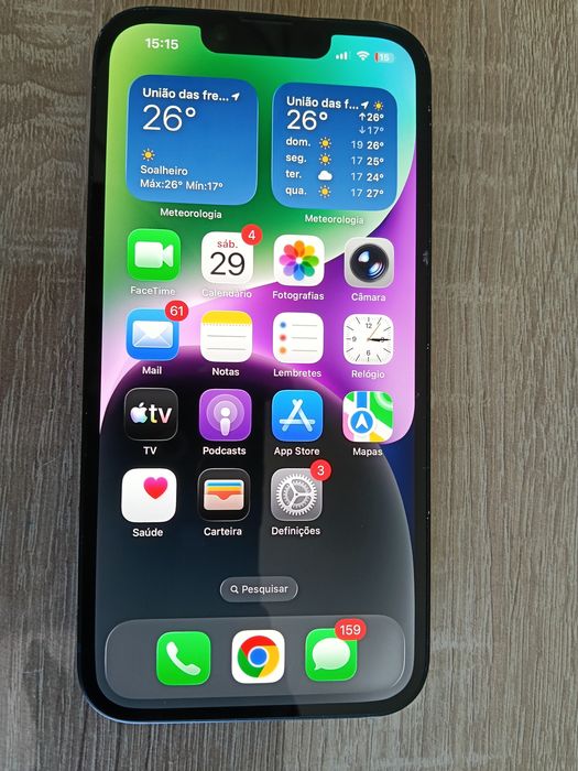 iPhone 14, 128gb, Cor; Meia-Noite, usado em bom estado