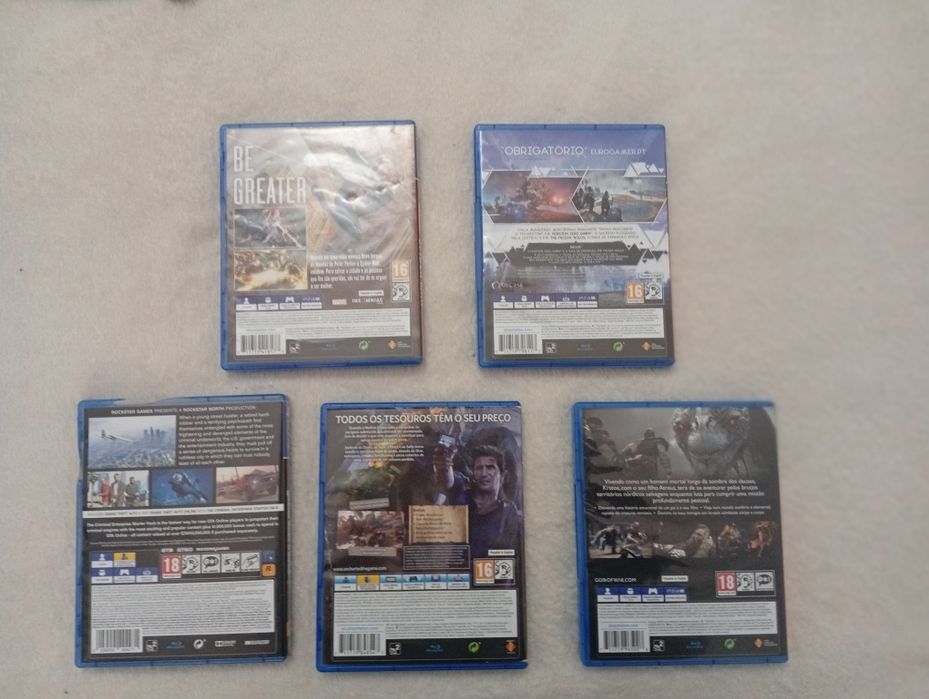 Lote de jogos de PS4