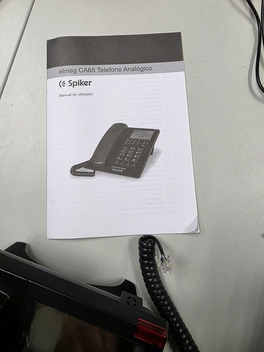 Telefone fixo com fio  analógico