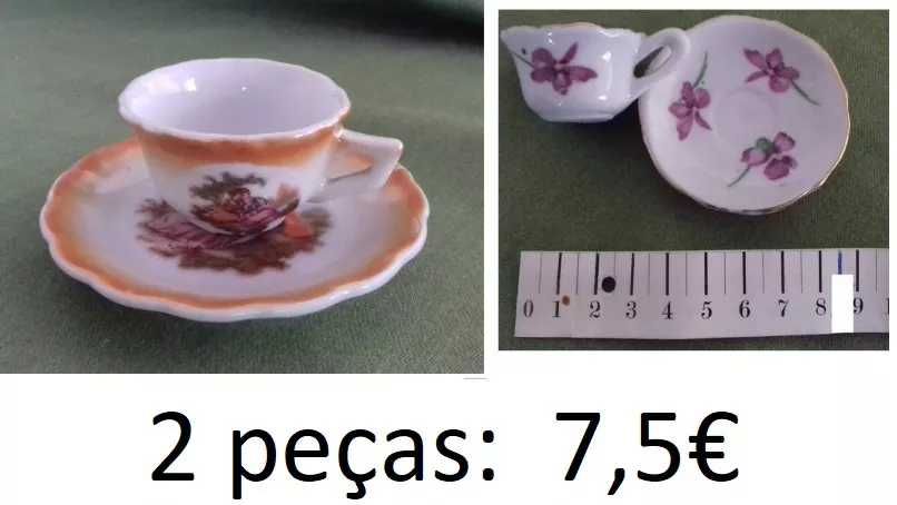 Loiça miniatura - Preços nas fotos