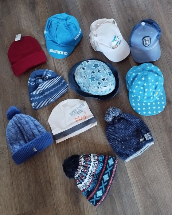 Шапки деми, зима, кепки  размер 49-55