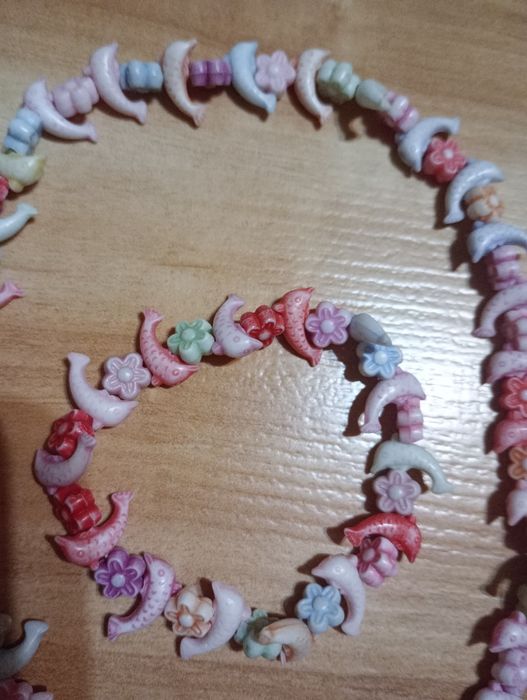 bransoletka i naszyjnik delfiny