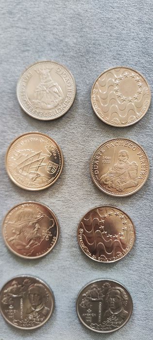Conjunto de moedas 200 escudos