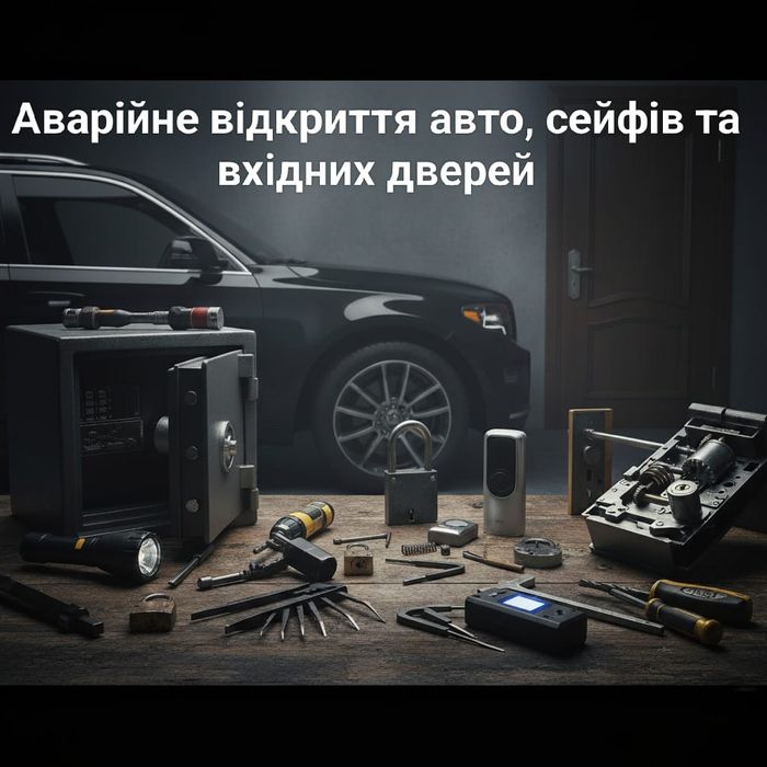 Аварійне відкриття авто,та замків любої складності.