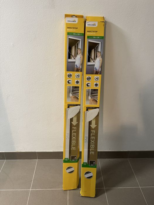 Schellenberg 50747 moskitiera okienna 120x120cm z magnesem biala