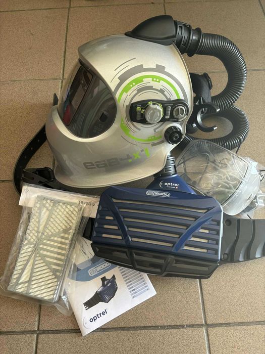Przyłbica spawalnicza OPTREL e684 + Aparat nadmuchowy OPTREL e3000