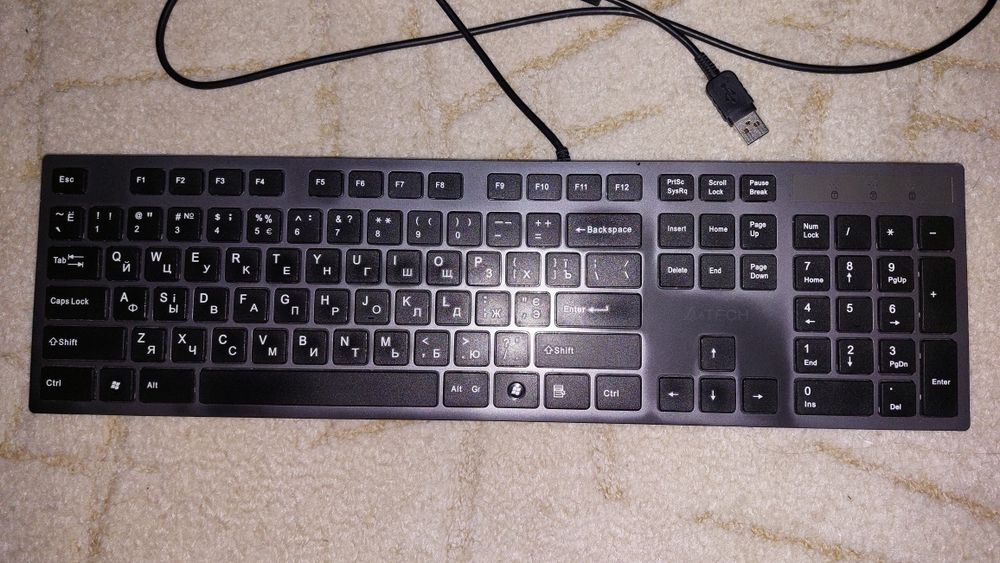 Клавіатура дротова A4Tech KV-300H USB