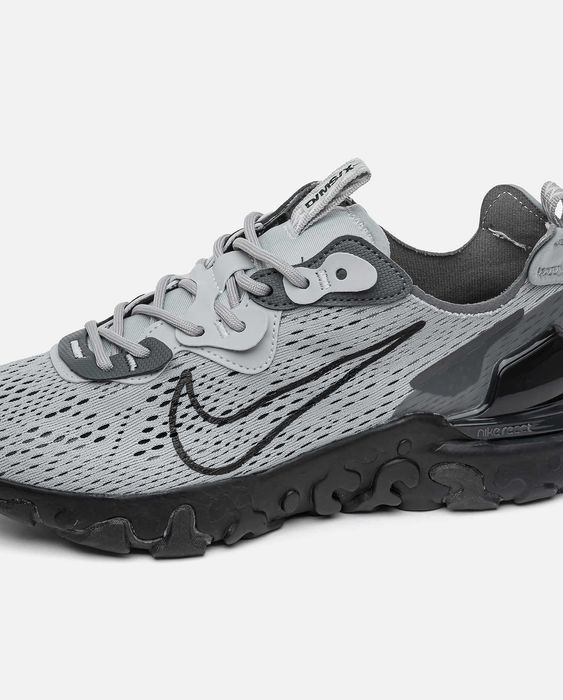 Кросівки Nike React Vision Grey/Black premium