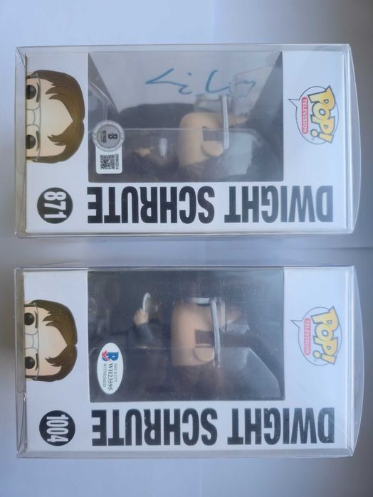 Фігурки Funko Pop Дуайт Шрут підписані Рейном Вілсоном [Beckett]