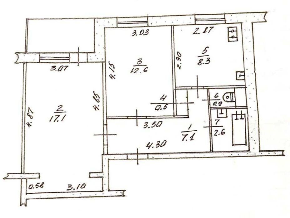 Продам 2-комн.квартиру на Космосе, ул. Олимпийская