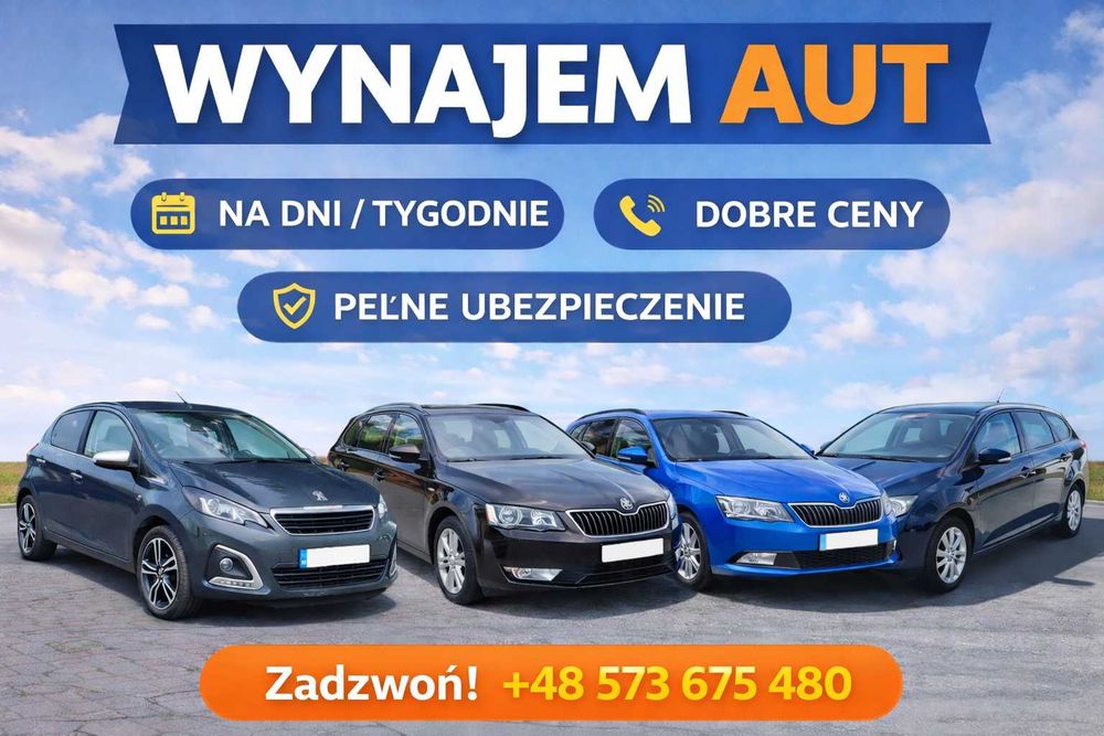 Wypożyczalnia Samochodów - Wynajem samochodu - Wynajmę Samochód B+LPG!