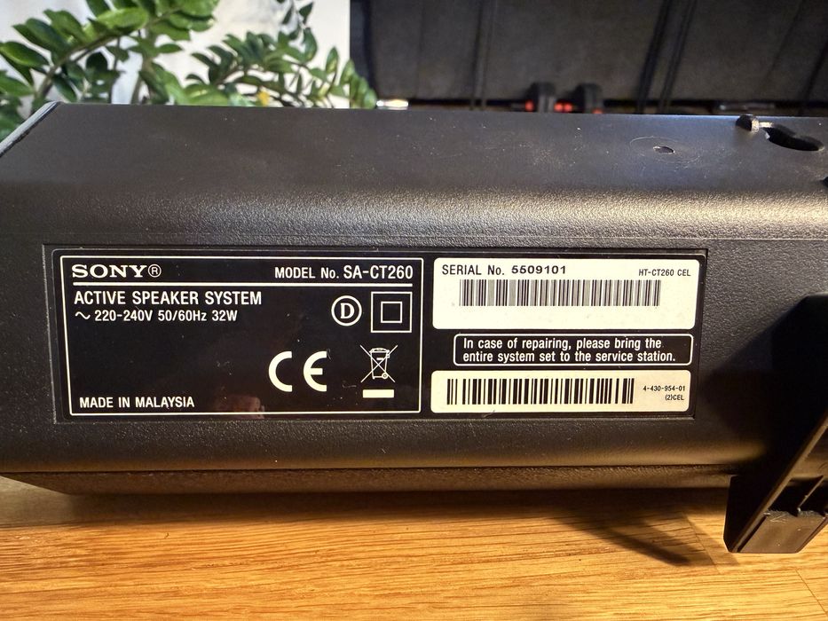 Subwoofer Sony HT-CT260