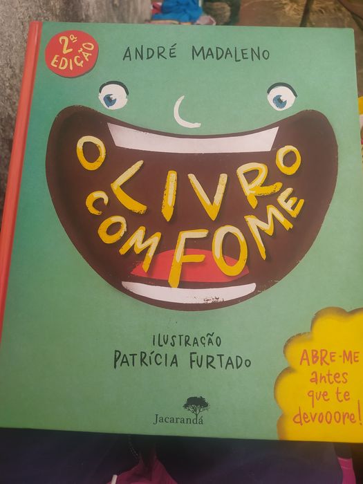 O livro com fome de André madaleno impecável - oferta dos portes de envio