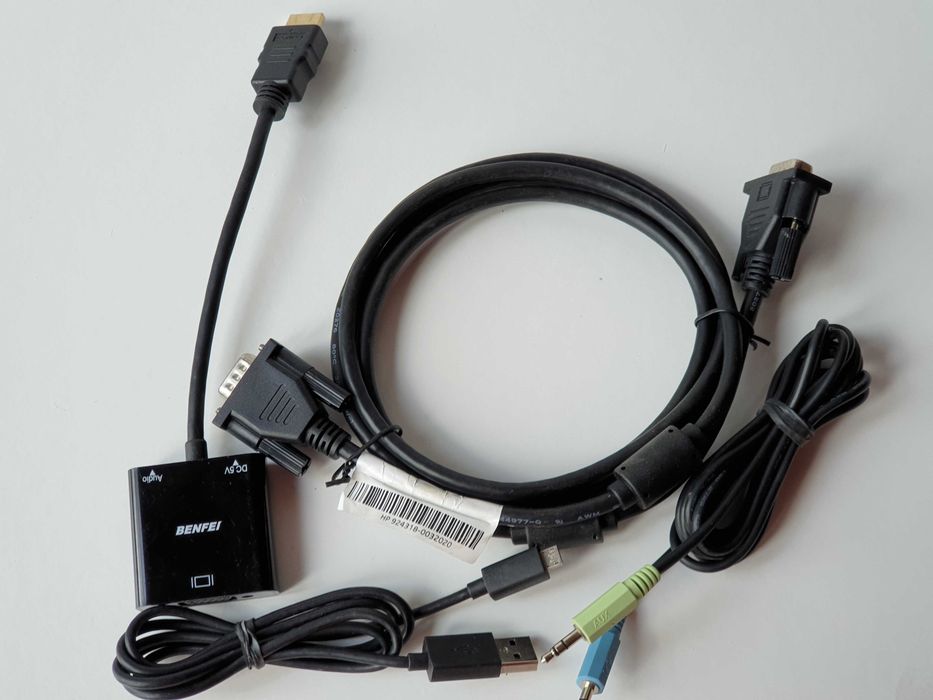 кабель  HDMI to VGA  звук 3.5mm  USB Power + HP VGA