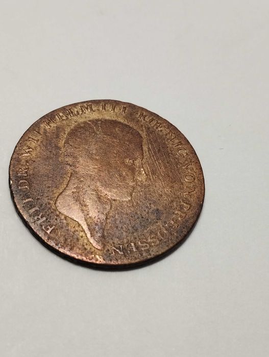 Moneta Prusy 1/6 talara 1813r. A Berlin - Fryderyk Wilhelm III -Srebro