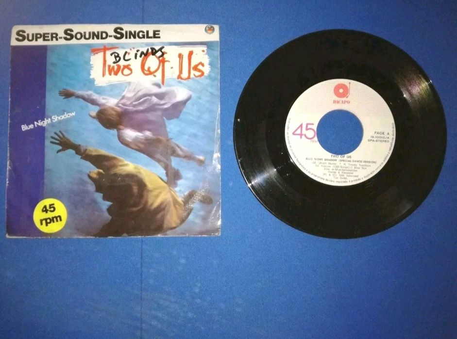 Two of us - Blue night shadow Disco Vinil Single 7'' 45 RPM