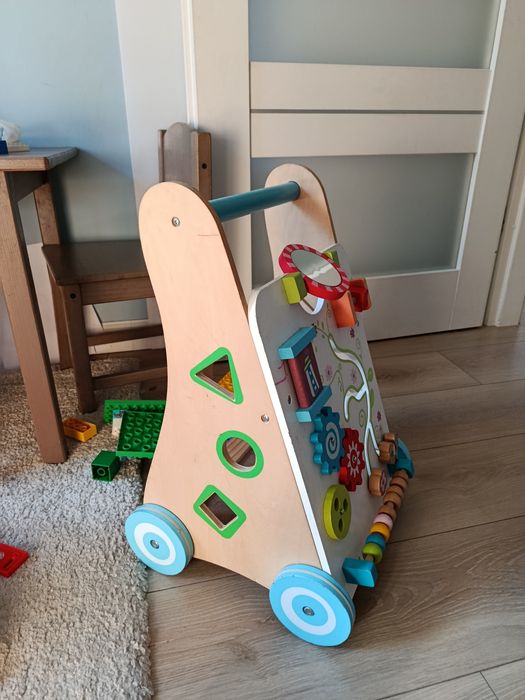 Ecotoys Drewniany Pchacz Edukacyjny