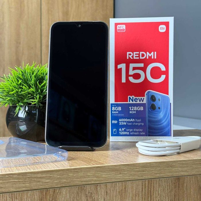 НОВИЙ Телефон Xiaomi Redmi 15C 8/256Gb NFC Green Купити Смартфон