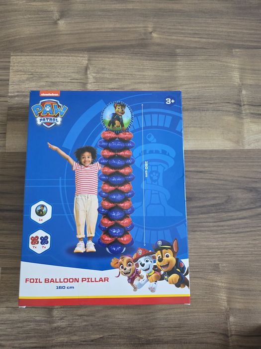 Zestaw balonów girlanda psi patrol czerwono niebieskie 160 cm