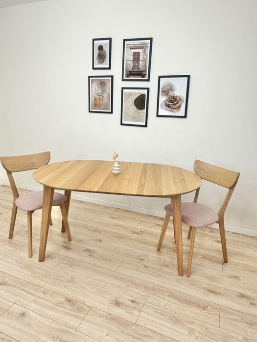 Stół drewniany okrągły-stół rozkładany-stół dębowy