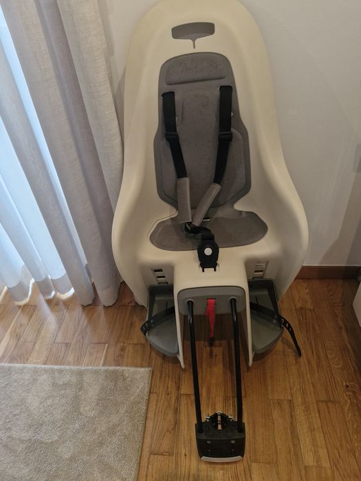 Cadeira de bicicleta (bike) com fixação porta bagagem bege