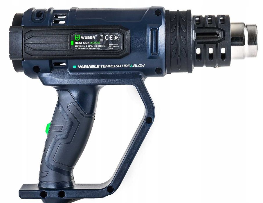 Opalarka Elektryczna 2 Biegi Regulacja Mocna 2200w + 5 Dysz + Szpachla