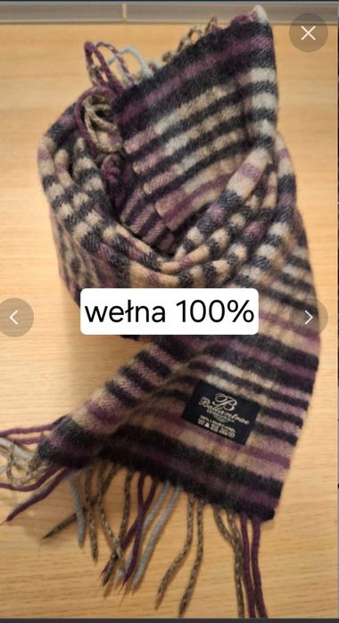 Szalik 100%wełna lambswool 150/24cm  ciepły wełna jagnięca,prezent