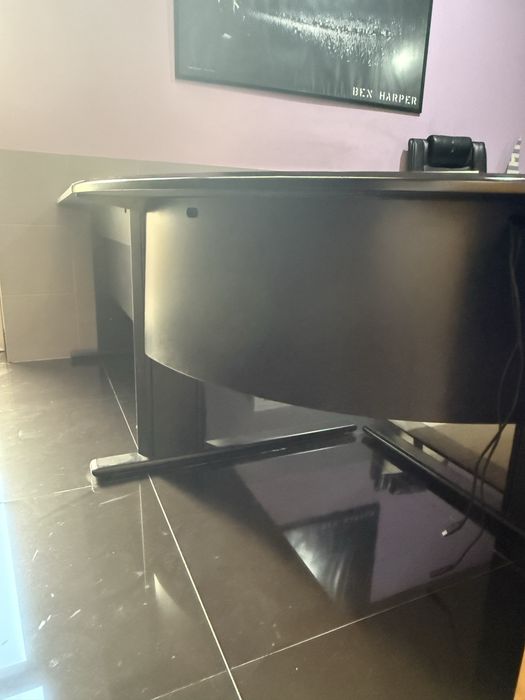 Secretaria dupla com curva 90’ e gavetas