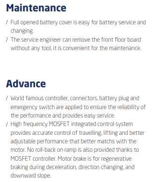 CPDS 18 – AD5 / 5000 Empilhador 1800kgs x 5mts altura  novo