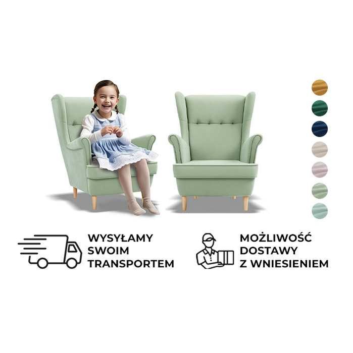 Fotel USZAK Mini dla Dzieci Wygodny Mały Fotel dla Dziecka do Pokoju