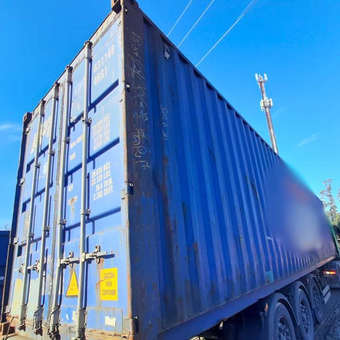 Contentor Marítimo 12 Metros Altura Extra (40 pés HC)