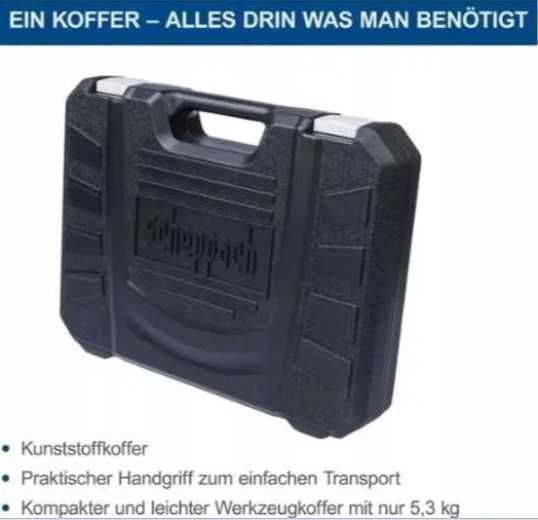 Walizka narzędziowa Scheppach WZK120 Zestaw narzędzi kluczy 97szt.