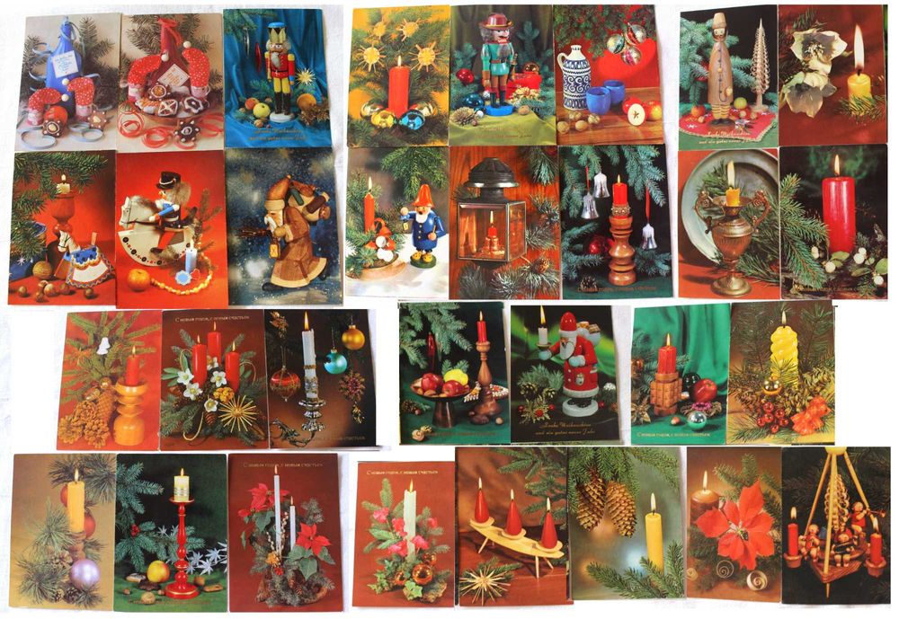 Открытки ГДР 31 шт. лот чистые