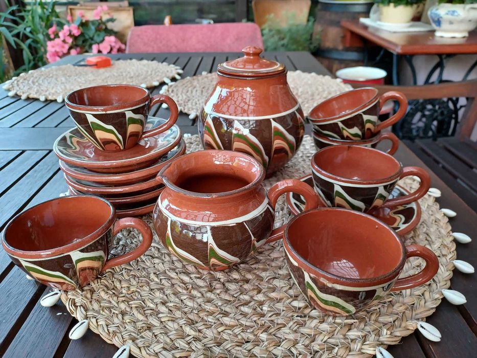 Serwis kawowy kamionka PRL