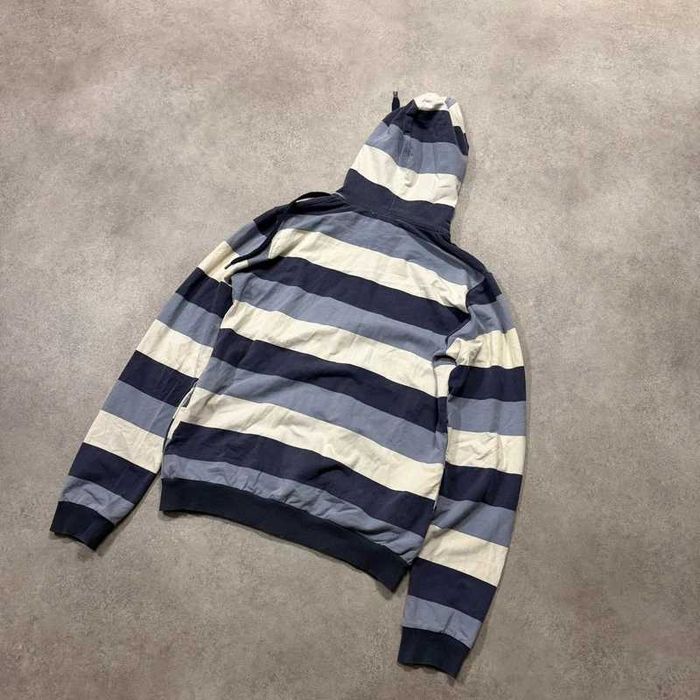 Vintage Bluza Y2K Striped Zip Up Hoodie Coquette Swag Japan Trendy