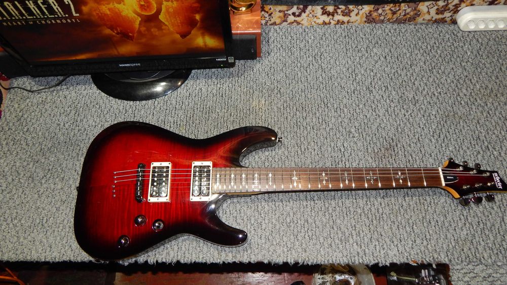 Schecter Demon-6,`17, Indonesia. Stainless Steel Frets.