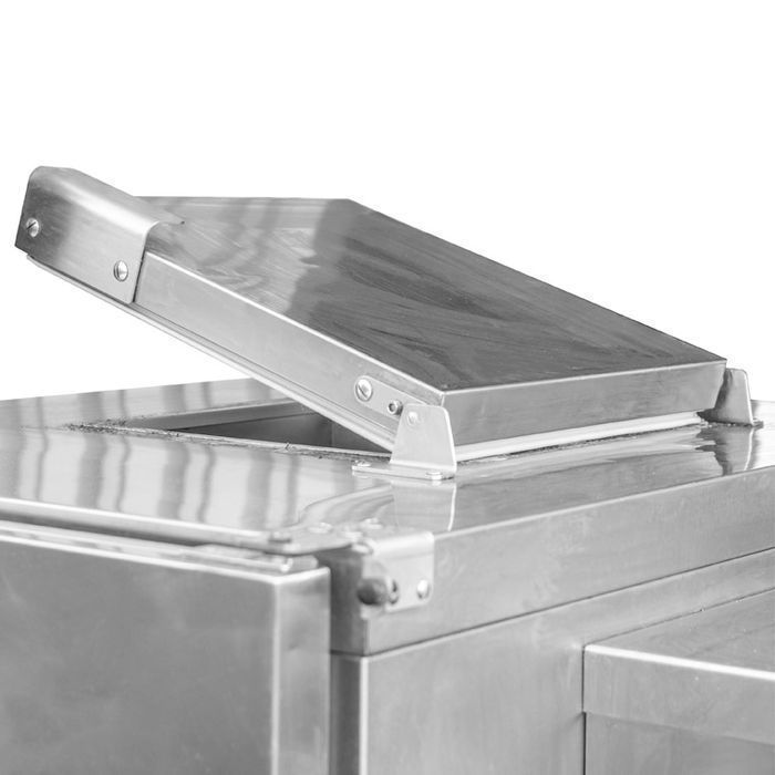 Chłodziarka na odpady Dora Metal 108x89x129(H) stal nierdzewna